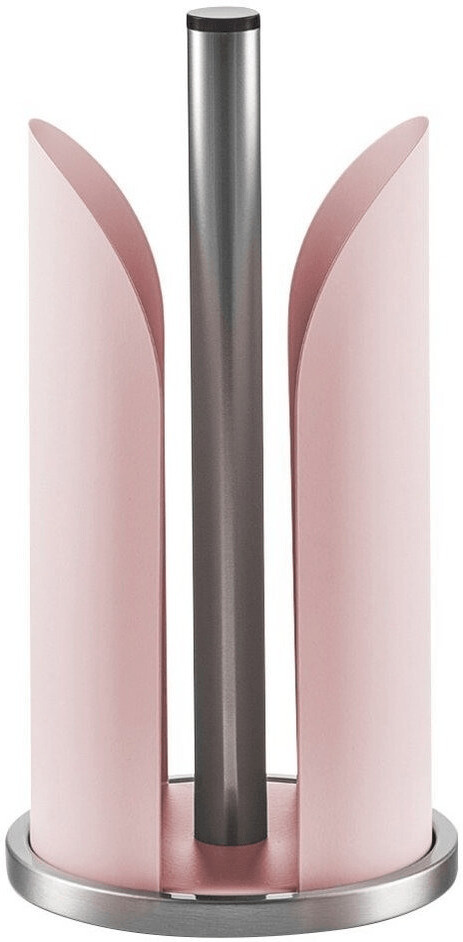 Zeller kitchen roll holder stainless steel/metal matte rose