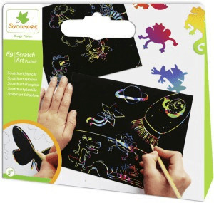Au Sycomore Scratch Art Pochoir