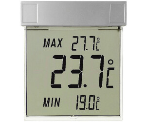 Digitales Fensterthermometer Außentemperatur Messgerät Mit Solarbeleuchtung 