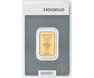 Ab 262 50 Heraeus Goldbarren 5g Kaufen Preisvergleich Bei Idealo De