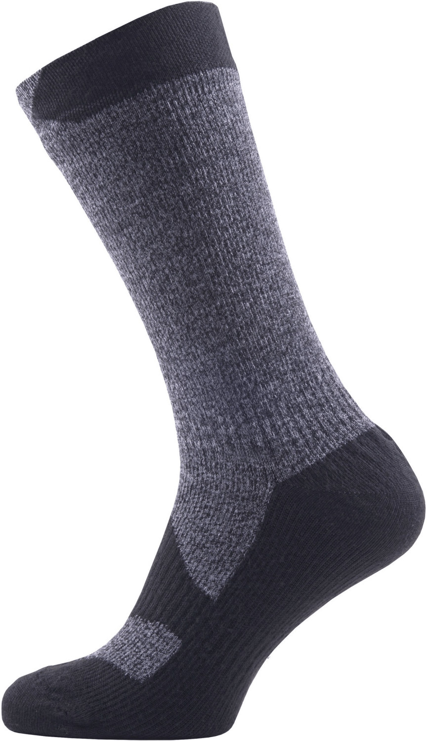 SealSkinz Walking Thin Mid dark grey marl/black