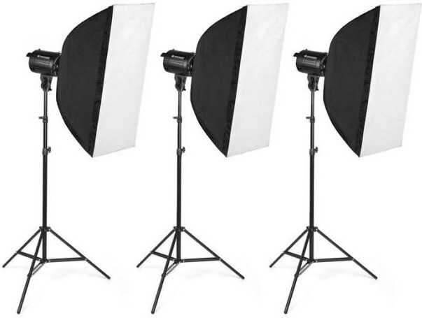 Bresser BRM-300AM Studioblitzset 3x 300W