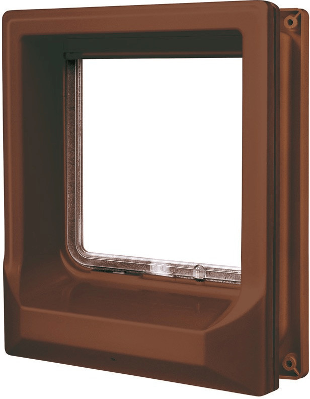 Zolux Chatière porte bois magnétique 4 positions marron
