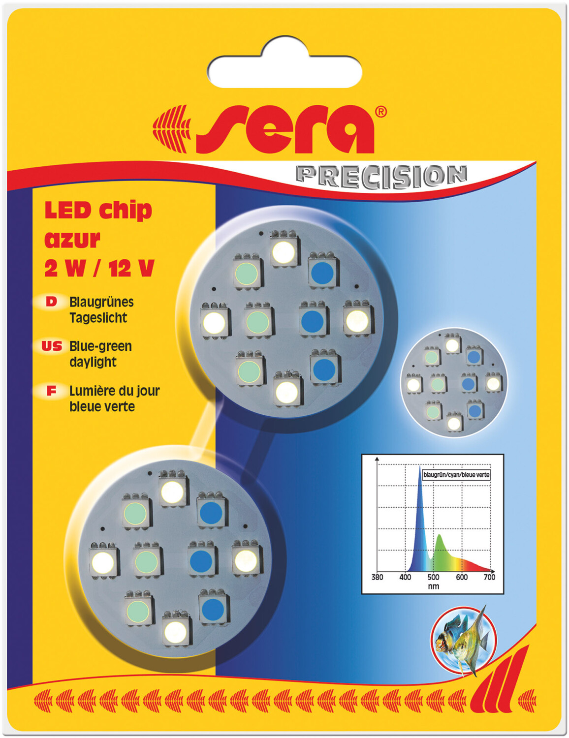 sera LED chip azur
