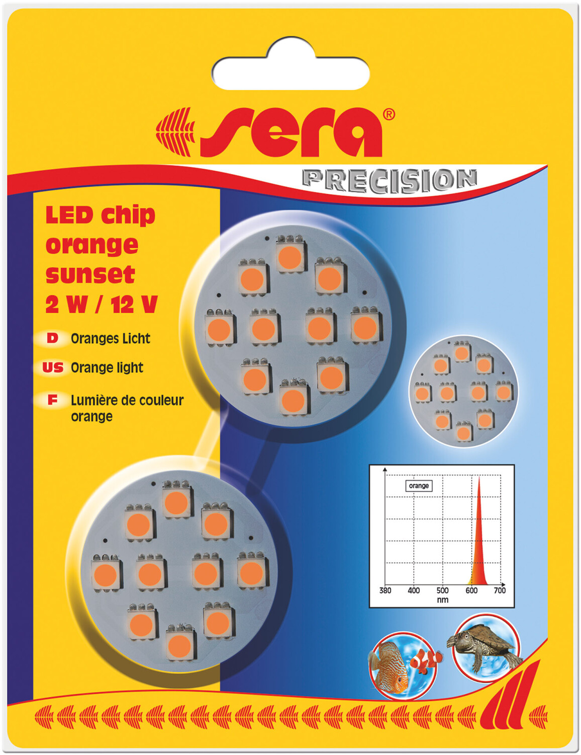 sera LED chip orange sunset