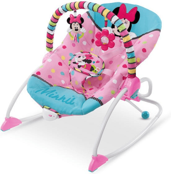 Bright Starts Minnie Mouse PeekABoo Infant to Toddler Rocker