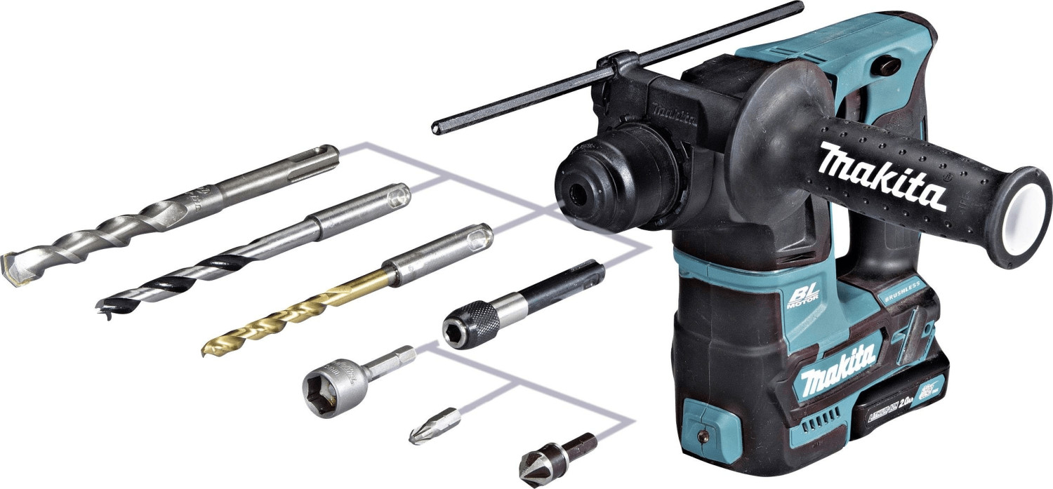 Makita hr166dsae1 10.8 v cxt cordless brushless sds plus rotary hammer drill & accessory kit 2 x 2025 2.0 ah