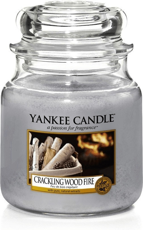 Yankee Candle Crackling Wood Fire Jarre moyenne 411 g