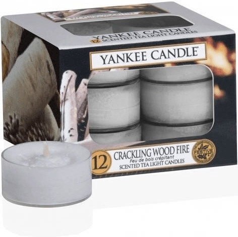 Yankee Candle Crackling Wood Fire Bougies chauffe-plats 12 pièces