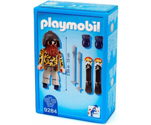 PLAYMOBIL 9284 Esquiador Con Snowblades – Figura Individual Con Guantes, Casco, Bastones Y Snowblades – Serie 13, Sobre Sorpresa (12 Figuras Diferentes Para Coleccionar) – A Partir De 3 Años – Desarrolla La Imaginación Y La Creatividad – Piezas: 8 – Regalo Ideal Para Fans De PLAYMOBIL
