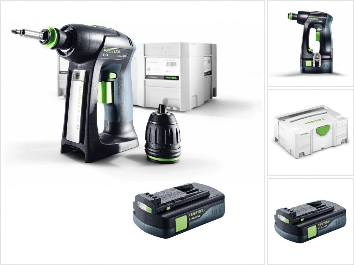 Festool C 18 Li-Basic (1 x 3,1 Ah) in Systainer