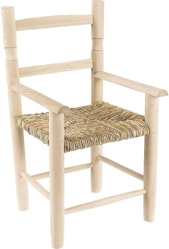 Aubry Gaspard Fauteuil enfant en hêtre brut