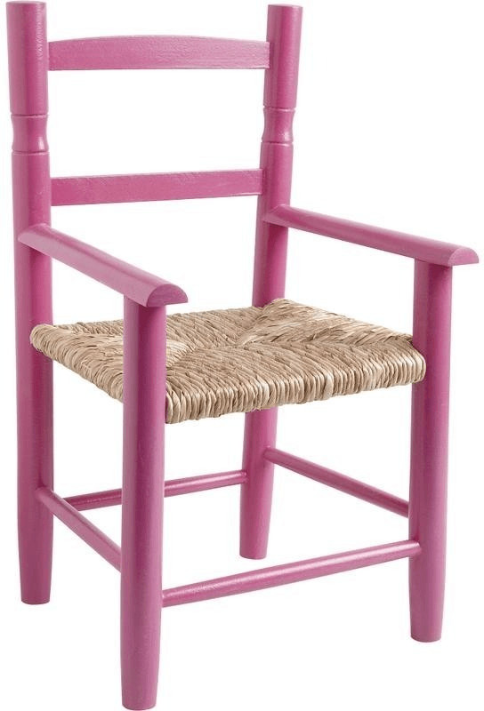 Aubry Gaspard Chaise enfant en hêtre laqué framboise