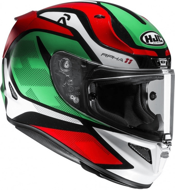 HJC RPHA 11 vert/rouge