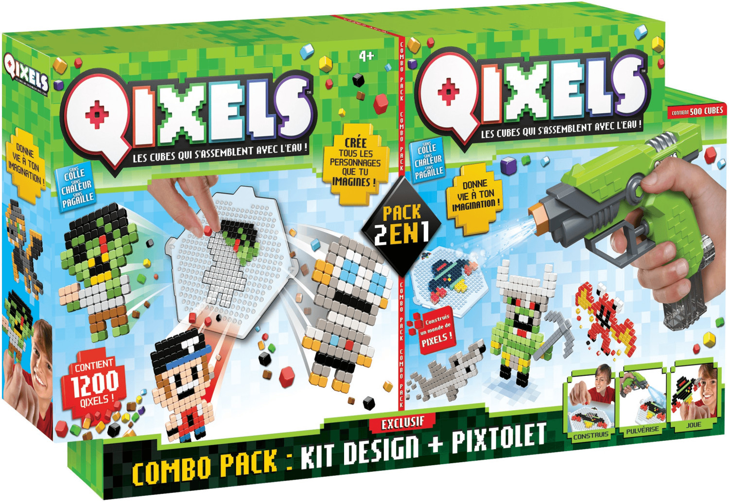 Kanaï Kids Qixels pixtolet et kit design classique
