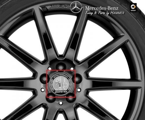 Mercedes-AMG Radnabenabdeckung 4er Set (A0004003100) ab 165,47