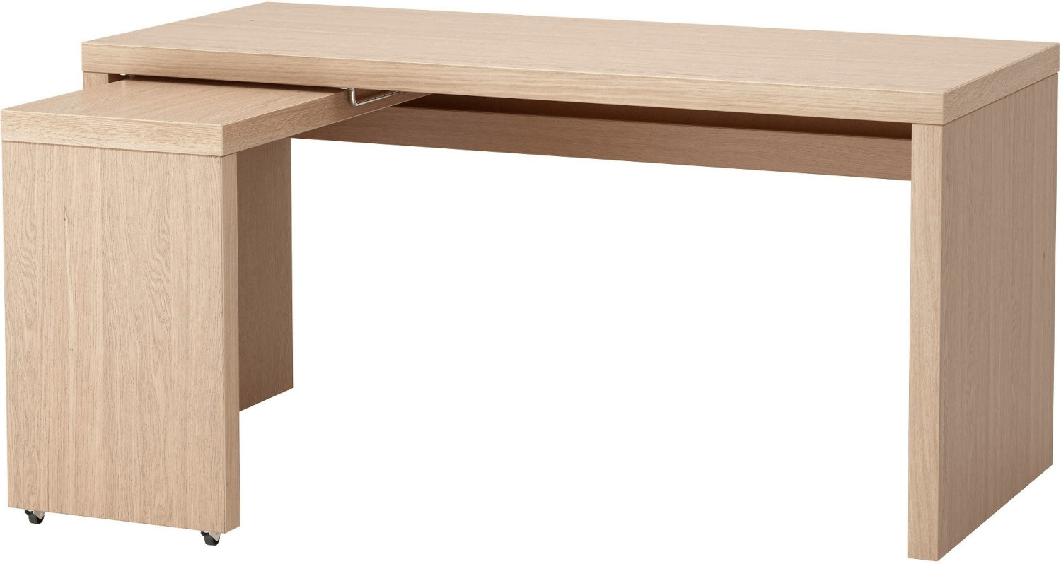 Ikea Malm Schreibtisch Mit Ausziehplatte 65x73x151cm Ab 79 99 Preisvergleich Bei Idealo De