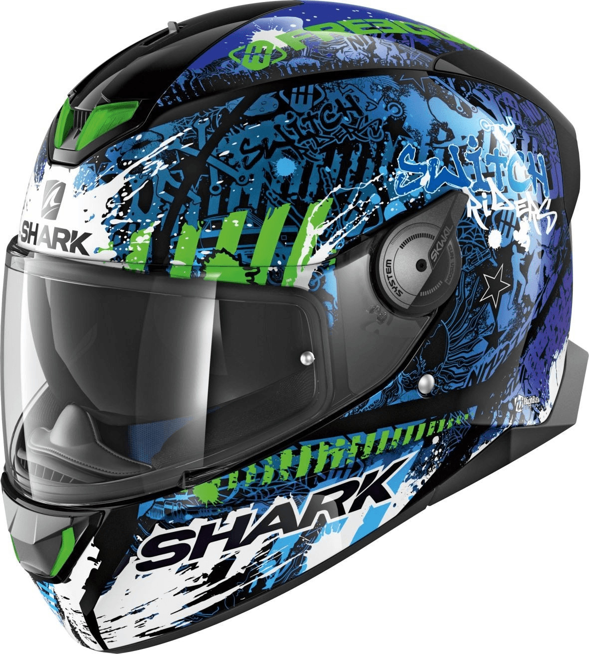 SHARK Skwal 2 Switch Rider bleu/vert