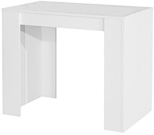Symbiosis Console extensible en bois L49/L198cm Practica blanc