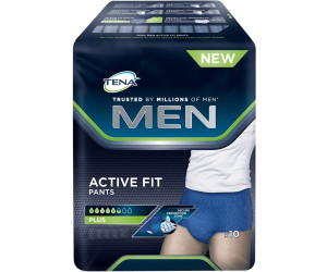 Tena Men Active Fit Incontinence Pants Normal Grey Size Large/XL 8 Pack -  Boots