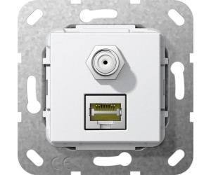 Gira Gbit-Ethernet und SAT-F Buchse reinweiß (569703) ab 27,04 €