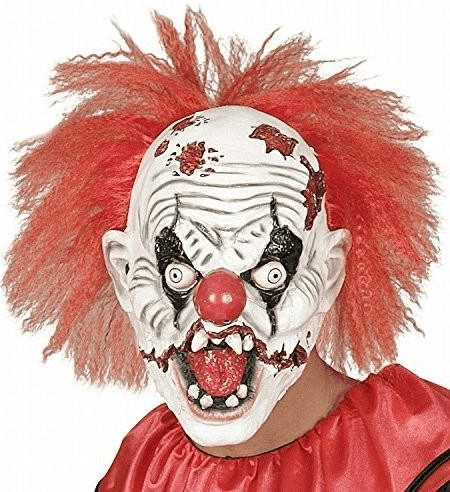 Widmann Masque clown tueur avec cheveux