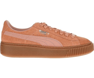 puma suede platform marroni