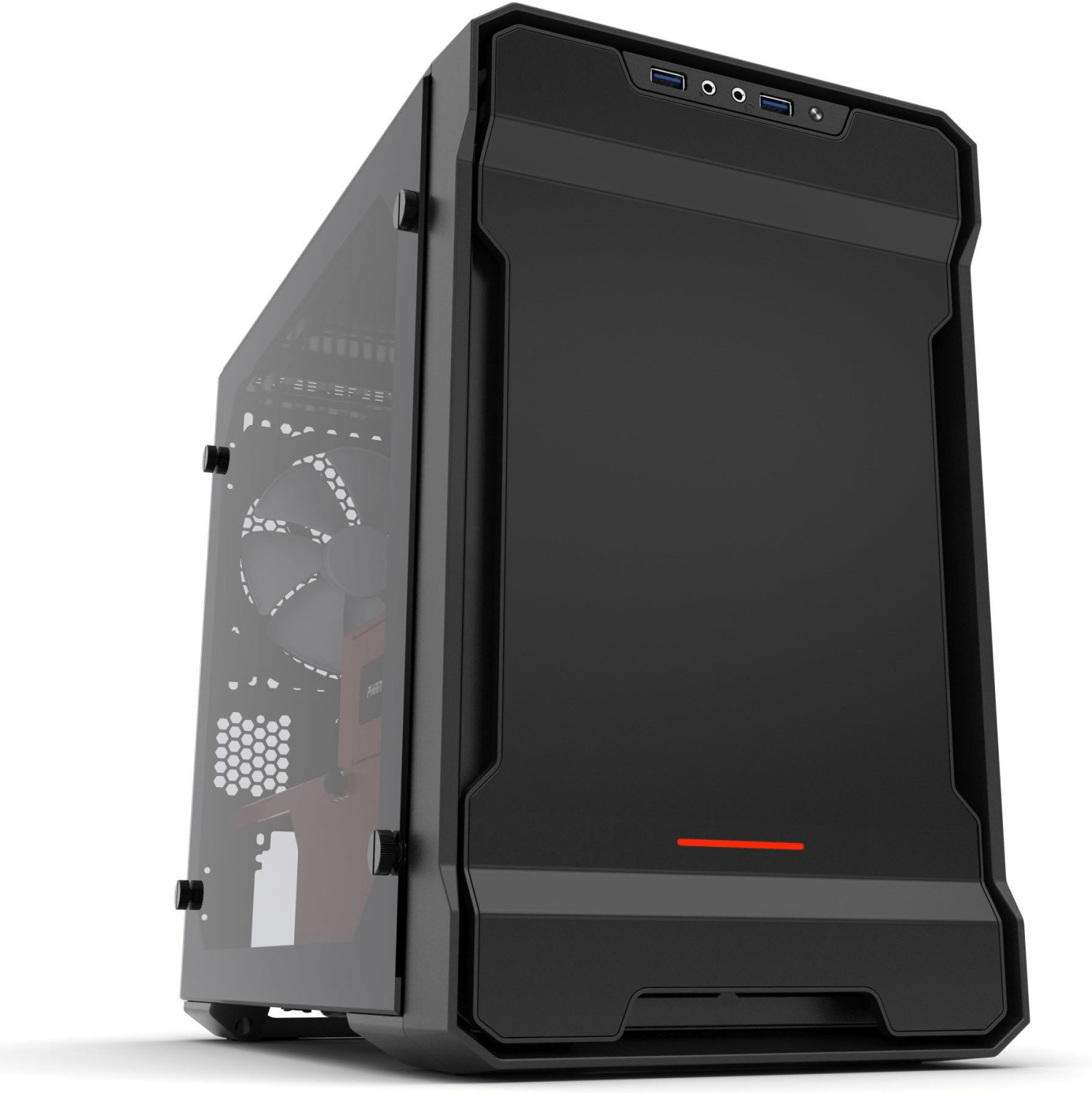 Phanteks Enthoo Evolv ITX Tempered Glass rouge