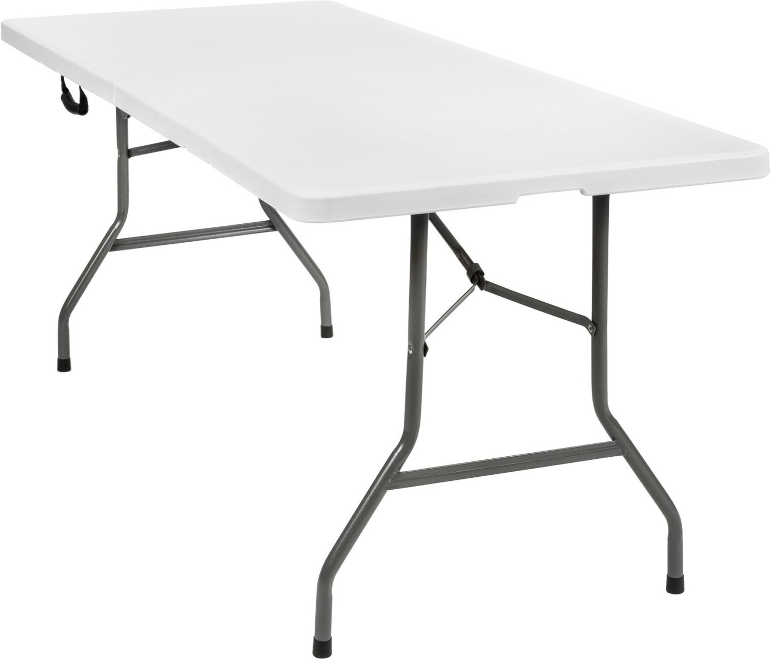 TecTake Table de camping pliante blanche