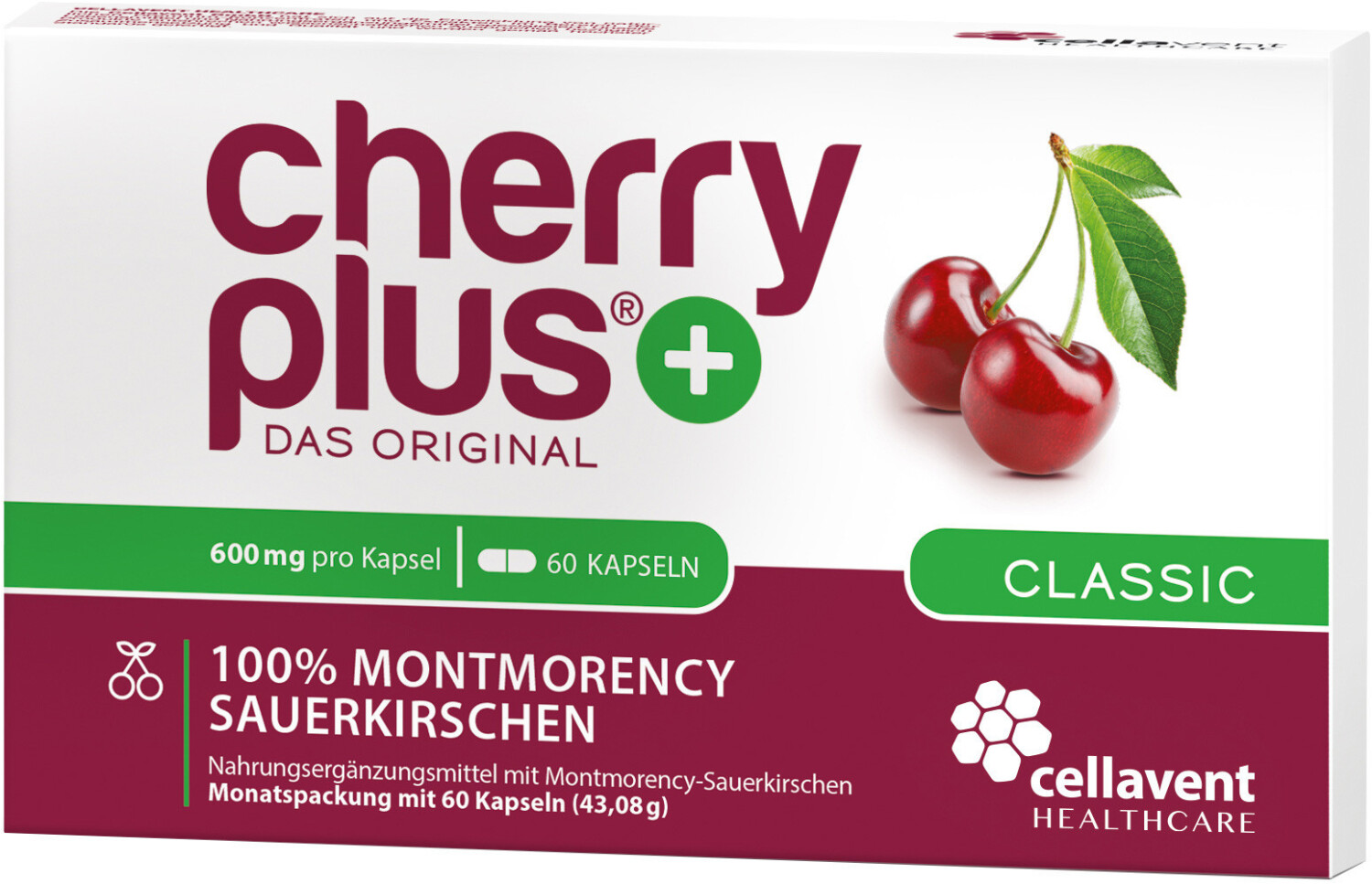 Cellavent Cherry PLUS Das Original Montmorency Kapseln ab 20,98 € (Februar  2024 Preise)