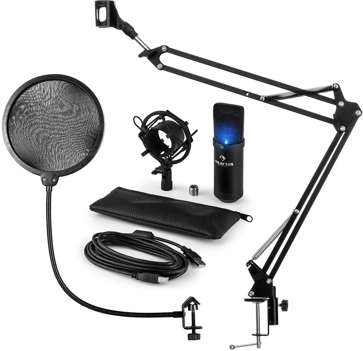 Auna MIC-900B-LED V4 Microphone-Set
