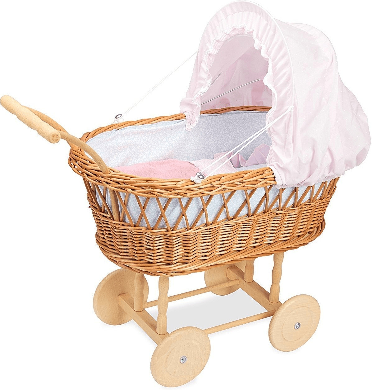 Petitcollin Landau osier pour poupée jusqu'à 40 cm