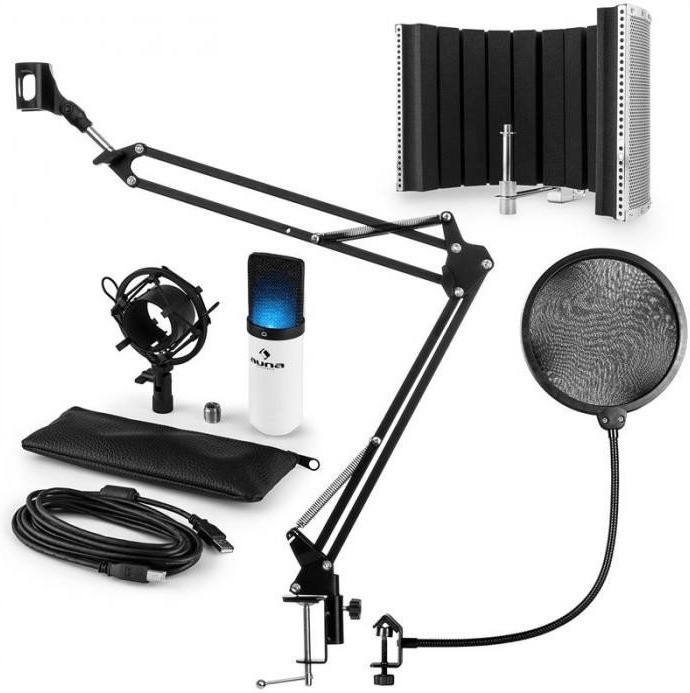 Auna MIC-900WH-LED V5 Microphone-Set