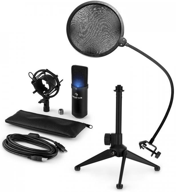 Auna MIC-900B-LED V2 Microphone-Set