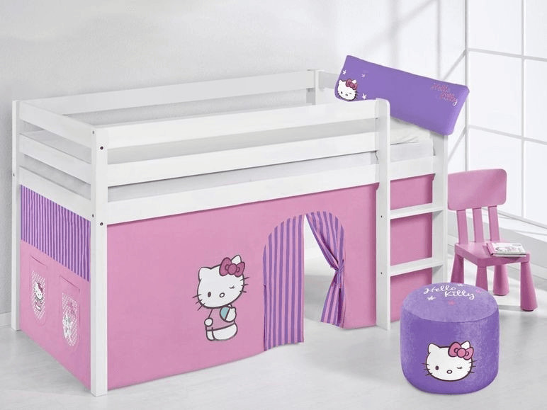 Lilokids Play Bed JELLE (Hello Kitty violet/white)