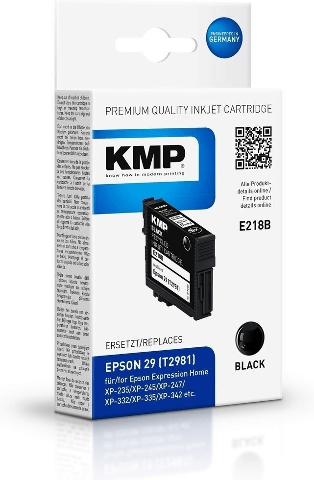 KMP E218B pour Epson T2981 noir (1632,4801)