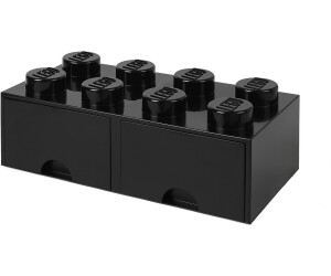 Officiel LEGO Brique de Rangement Toy Box 8 avec 2 tiroirs blanc enfant 