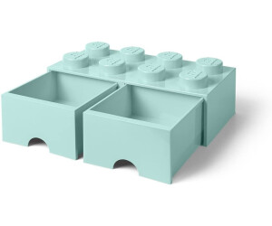 LEGO® Storage Brick 8 Aufbewahrungsbox Baustein stapelbar 2 Schubladen schwarz