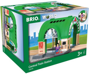 BRIO Großer Hauptbahnhof mit Ticketautomat Holzeisenbahn Spielzeug Holzspielzeug 