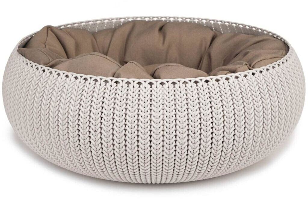 Curver Lit cozy pour animal blanc