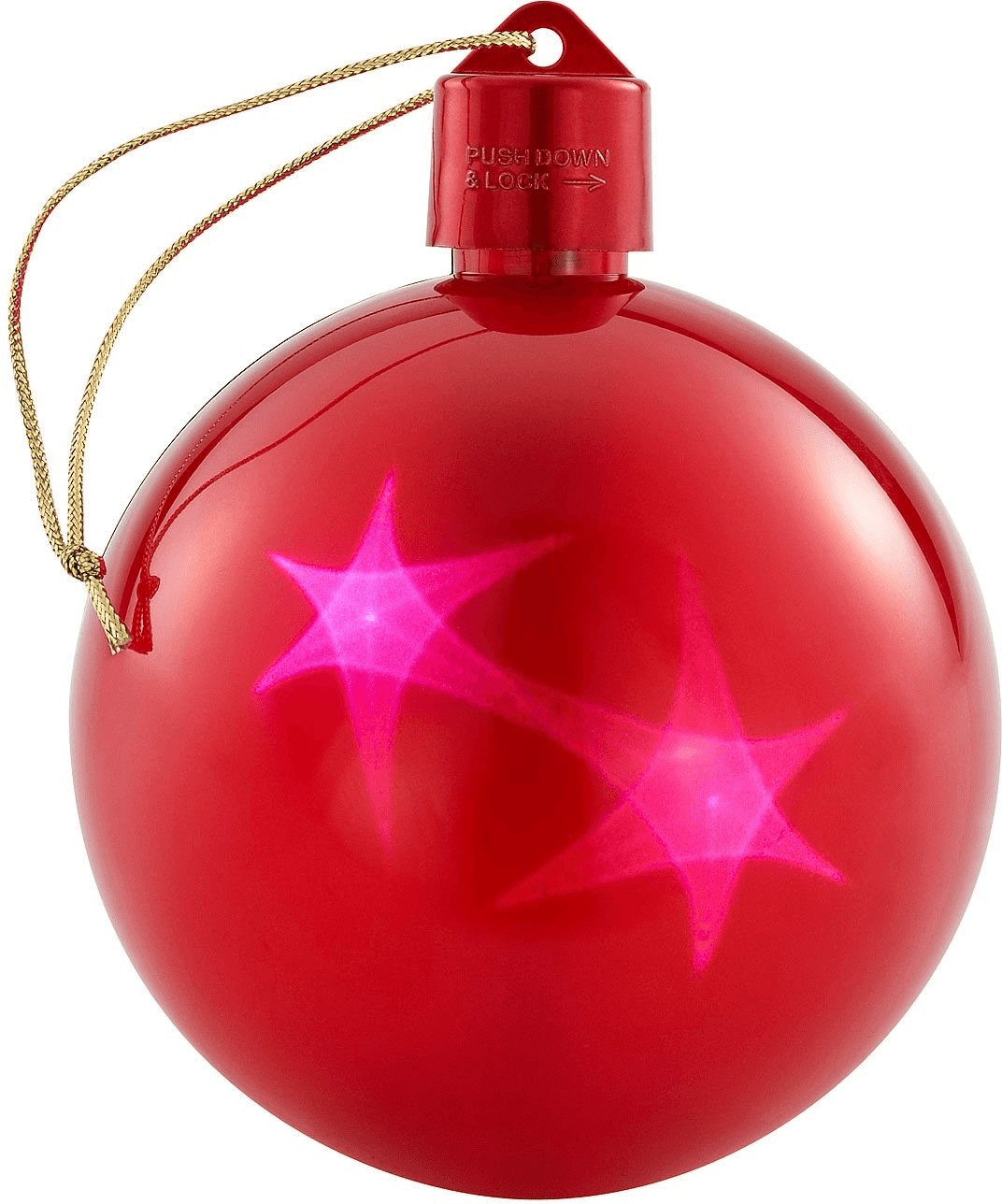 Lunartec Set de 2 boules de Noël avec LED effet 3D