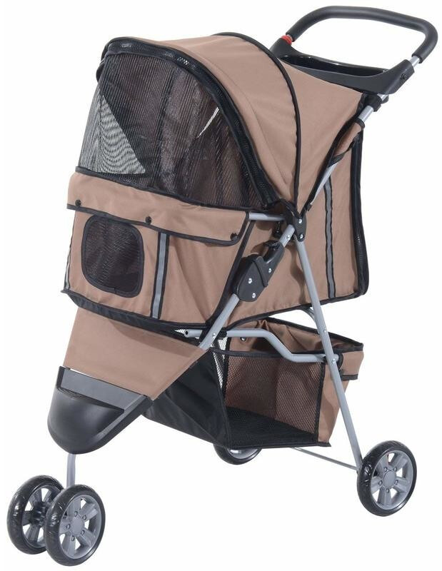 Pawhut Dog Buggy Brown