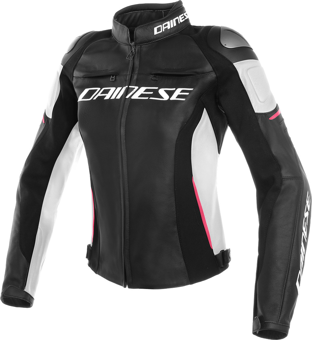 Dainese Blouson Racing 3 lady noir/blanc/rose