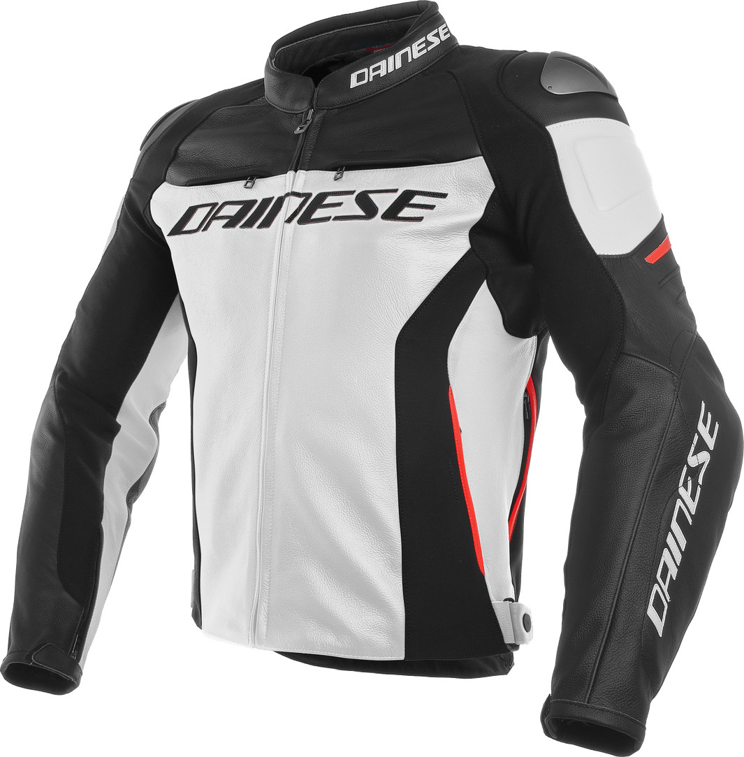 Dainese Blouson Racing 3 blanc/noir/rouge