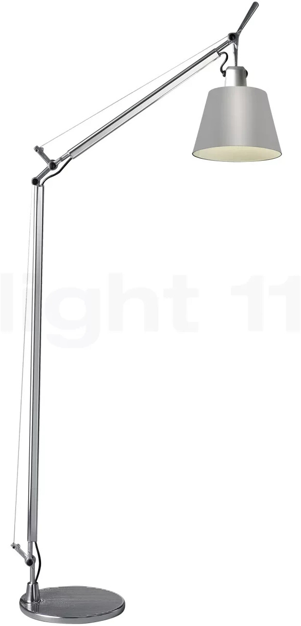 Artemide Tolomeo Basculante Lettura avec abat-jour papier parchemin