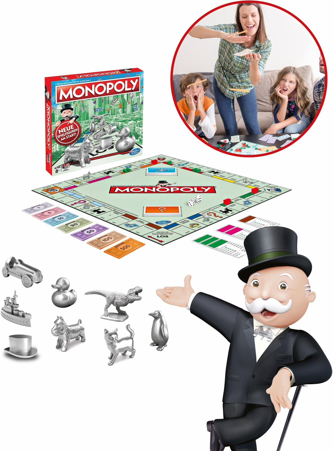Monopoly Classic, Hasbro, Juego de Mesa