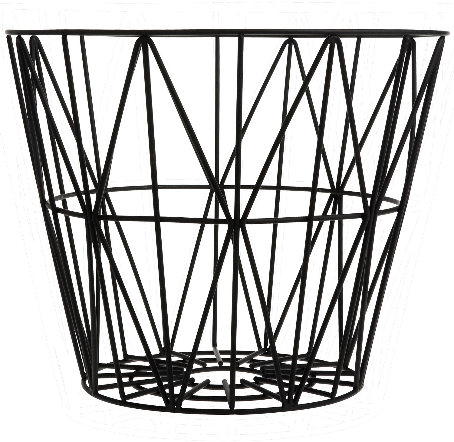 Ferm Living Wire Basket Large Black