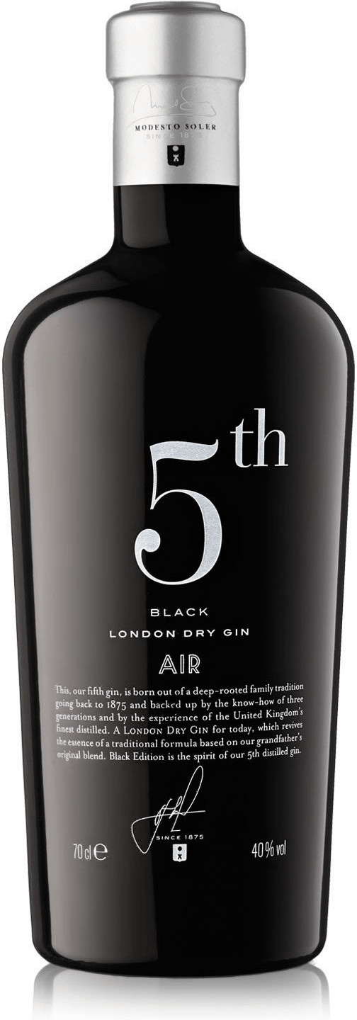 5th Gin Black Air 0,7l 40%