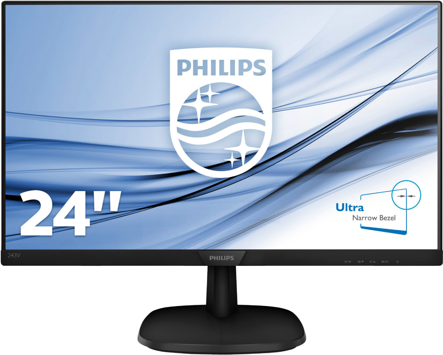 PHILIPS Moniteur LCD V-line 243V7QDAB 60,5 cm (23,8) Full HD WLED - 16:9 -  Noir - Réso 1920 x 1080 - 16,7 Millions de couleurs - Cdiscount Informatique