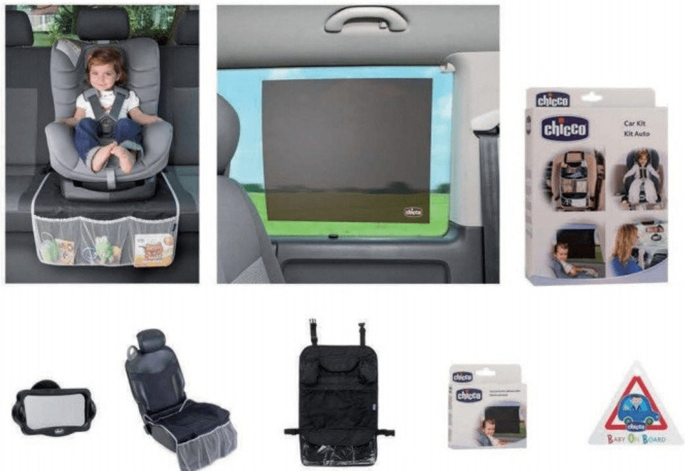 Chicco Kit 4 accessoires universels voyages en voiture